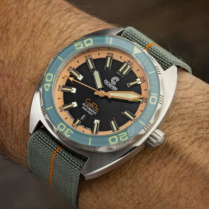 Ocean Crawler Core Diver Swiss Automatic Watch with AR Sapphire Crystal #CD-V3-1323