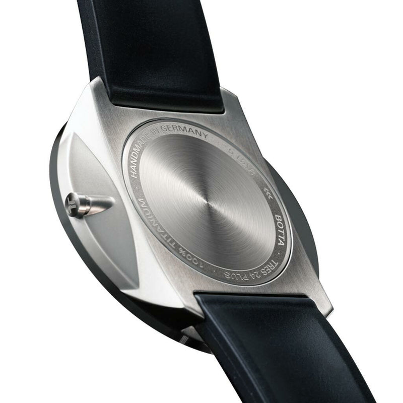 Botta UNO 24 one hand 24-hour Swiss quartz watch with 45mm titanium case #628010