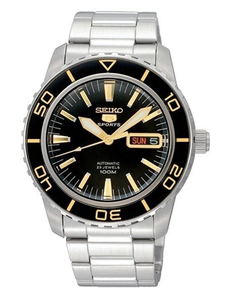 seiko automatic 23 jewels 自動巻き腕時計 本体 Seiko 41mm Sports 5, 23-Jewel Automatic Watch with Day and Date