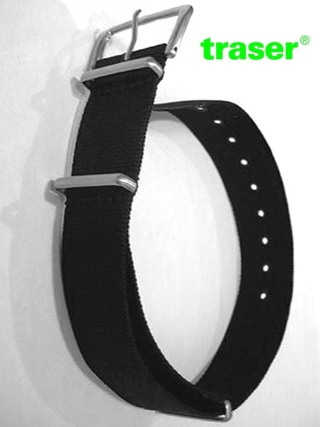 Traser 22mm OEM Black Nylon Tactical Watch Strap #Traser1