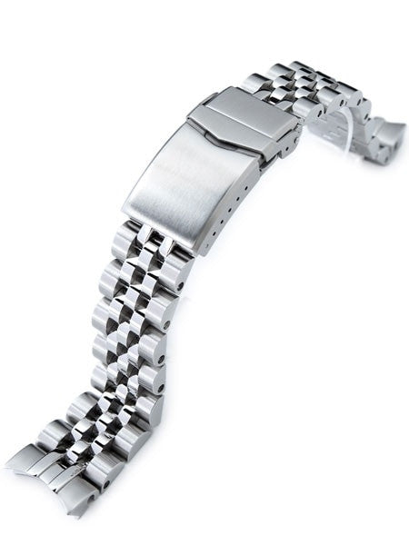 Strapcode 20mm ANGUS-J "Louis" 316L Stainless Steel Watch Bracelet for Seiko SARB033, Brushed, V-Clasp #SS201820B067