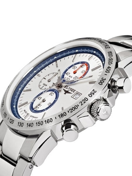 Elysee Arrow Chronograph with Stopwach, 12 Hour Totalizer, and 42mm Case #13264