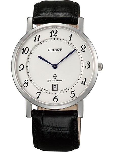 Orient Class Quartz Dress Watch with Sapphire Crystal and Elegant White Dial  #GW0100JW
