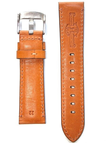 Horween Tan Calfskin Leather with Stainless Steel Buckle #INS-HOR-ESX03