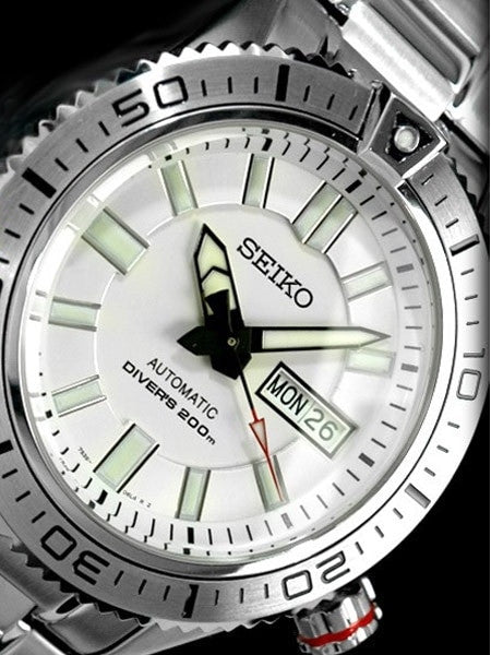 Seiko Stargate Automatic Dive Watch with Bracelet and White Dial #SKZ323K1