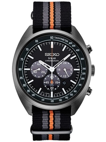 Seiko Recraft Solar Quartz Chronograph with Stop-Watch and 24-hour Sub-Dial  #SSC669