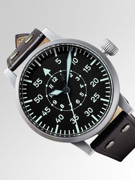 Laco 55mm, Replica Type B Dial Swiss Mechanical Pilot Watch with Sapphire Crystal #861930