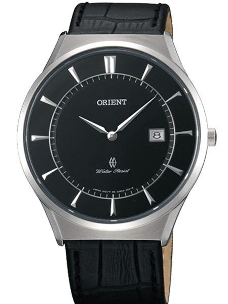 Orient Palmer Quartz Dress Watch with Sapphire Crystal and Leather Strap #GW03006B