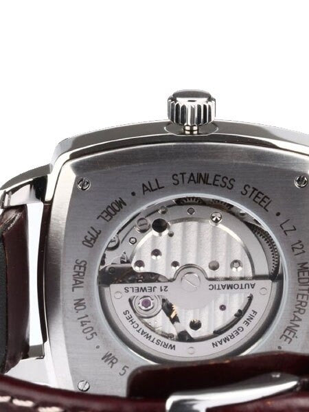 Graf Zeppelin LZ121 Mediterranee Automatic Watch with Exhibition Back #7750-4