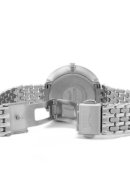 Boccia Ladies Quartz Watch with MOP Dial, Titanium Case and Matching Bracelet #3244-05