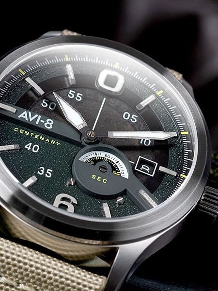 AVI-8 21-Jewel Automatic 1980's Styled Centenary Flyboy #AV-4061-01