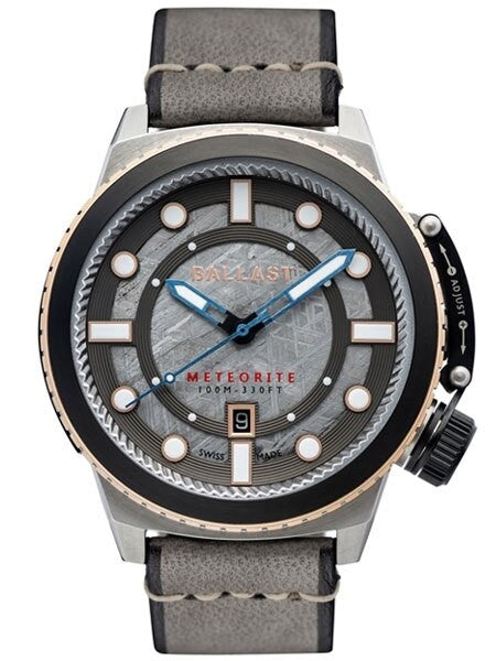 Ballast Trafalgar Conqueror Swiss Automatic Watch with Meteorite Dial and Unique Bezel System #BL-3139-01