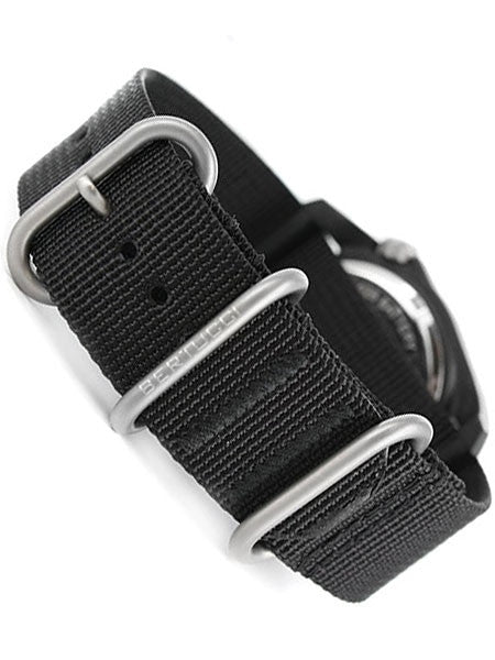 Bertucci DX3 Field Poly Resin Watch, Black Nylon Strap, Black Dial - 11015 strap