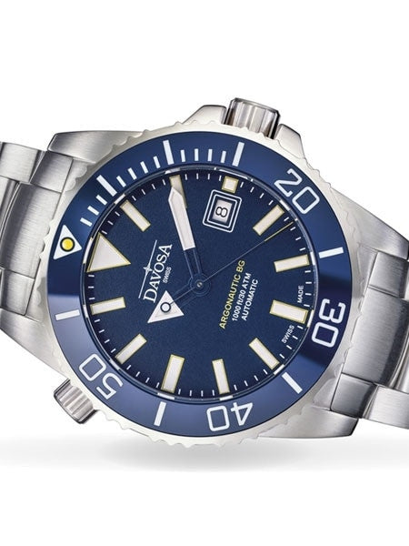 Davosa Argonautic BG Swiss Automatic 300 Meter Dive Watch with Blue Dial #16152204