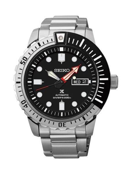 Seiko Prospex Black Dial Mohawk with Seiko 4R36, 24-Jewel Automatic Movement #SRP587