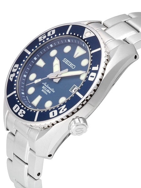 Seiko Sumo Prospex Automatic Dive Watch with Blue Dial and Stainless Steel Bracelet #SBDC003