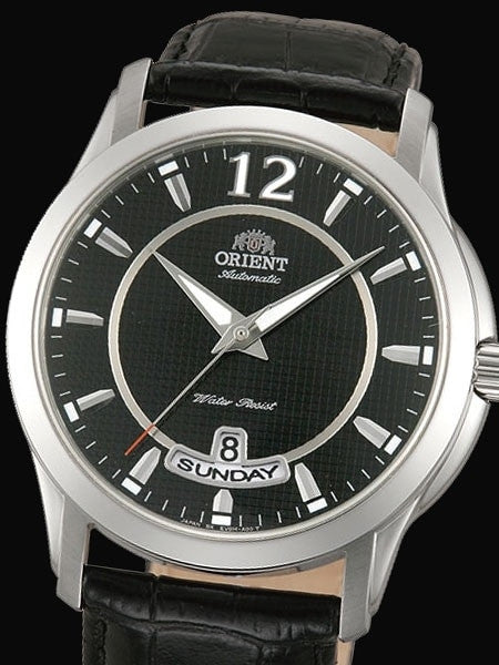 Orient Lexington Day and Date Automatic Dress Watch with Black Dial #FEV0M002B