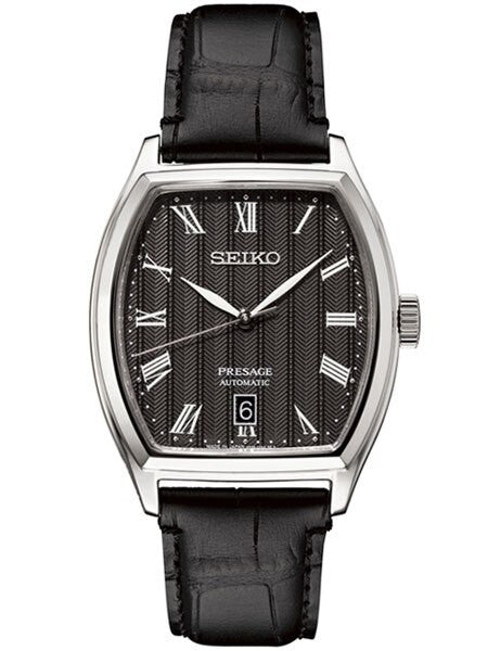 Seiko Presage Automatic Dress Watch with Tonneau Shape Case #SRPD07