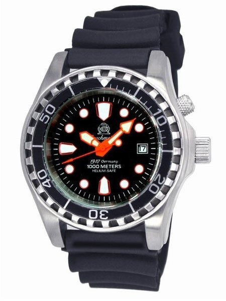 Tauchmeister Automatic, 1000m Dive Watch with Helium Release Valve and Sapphire Crystal #T0283