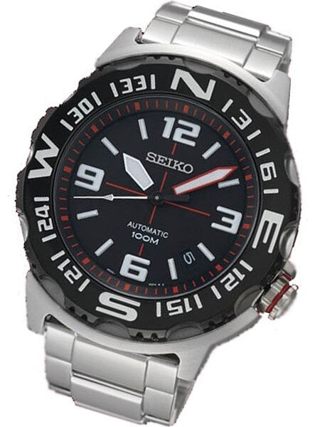 Seiko Superior Compass Bezel Automatic Field Monster Watch #SRP445