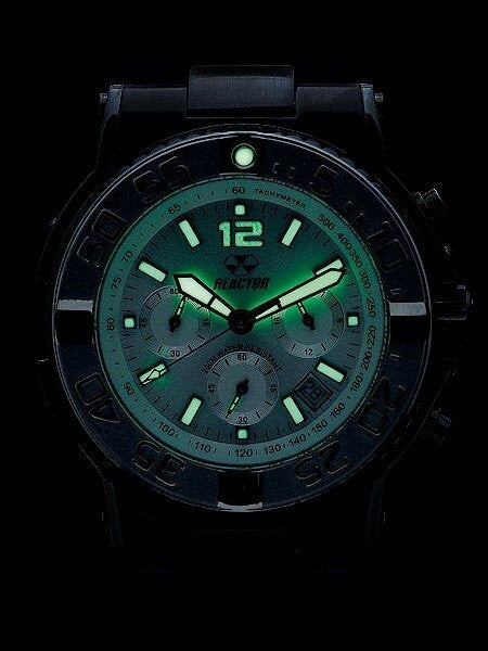 Reactor Critical Mass Chronograph Watch with SuperLuminova Illumination and Stainless Steel Case #75602