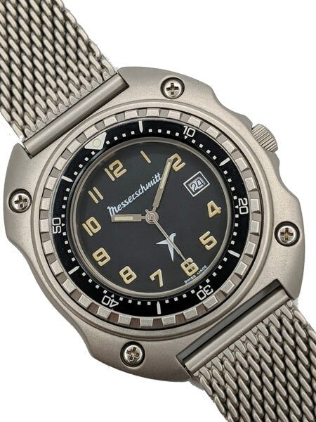Messerschmitt 43mm Sand Blasted Case with Uni-Directional Bezel #ME2040-MIL