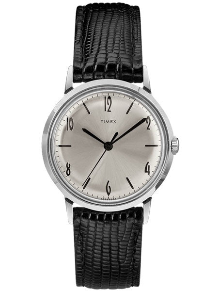 Timex 34mm Marlin Mechanical (Hand Wind) Watch with Silver Dial #TW2R47900ZV