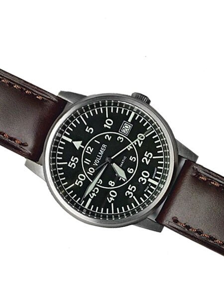 Vollmer Aerodyne Swiss Automatic Watch with Sapphire Crystal, 38.5mm Titanium Case #V5H85