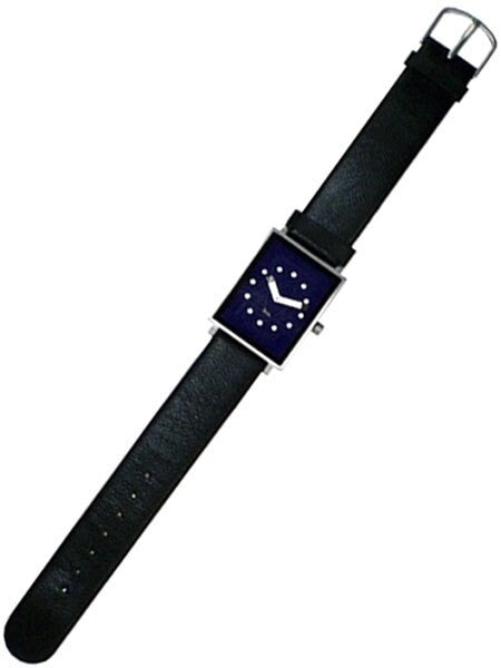 Projects Shenandoah Quartz Dress Watch with Black Leather Strap #9707