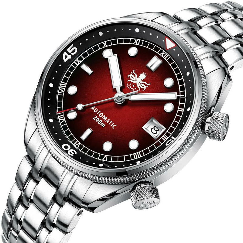 PHOIBOS Eagle Ray 200-Meter Automatic Dive Watch with Double Dome AR Sapphire Crystal #PY029E