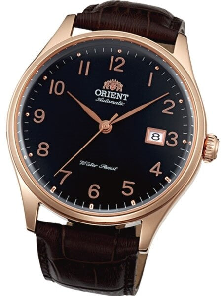 Orient Duke Automatic Watch with Black Dial, Sapphire Crystal, Rose Goldtone Case #ER2J001B