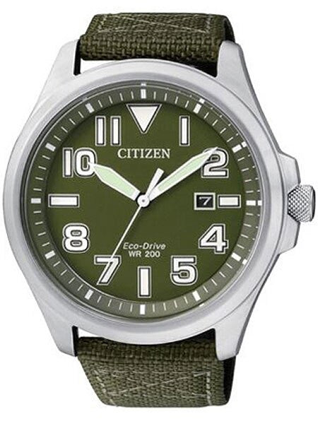 Citizen AW1410-32X Eco-Drive Green Dial Sport Watch — Long Island