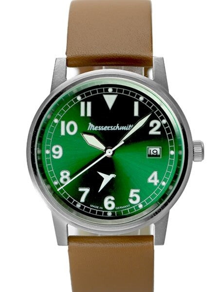Messerschmitt 38.5mm Stainless Steel Case Aviator Watch #ME-9673-02