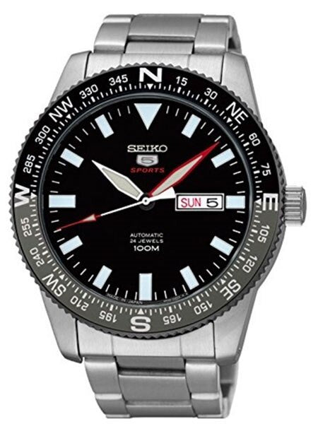 Scratch and Dent - Seiko 5 Sports 24-Jewel, Automatic with Rotating Compass Bezel #SRP669J1