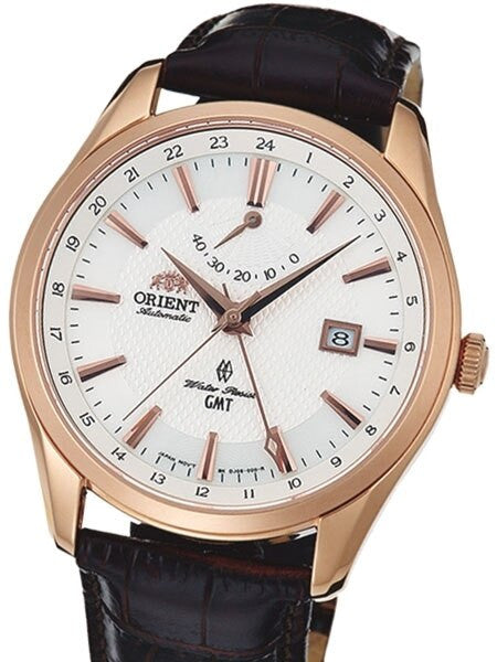 Orient Automatic GMT (dual time)  with Sapphire Crystal and Power Reserve #DJ05001W