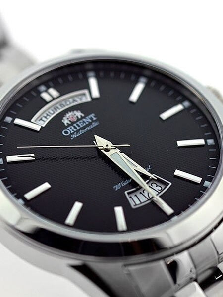 Orient Union 21-Jewel Automatic Day and Date Watch with Stainless Steel Bracelet #EV0S003B