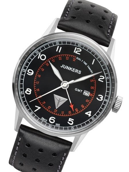 Junkers G38 Series, 42mm Quartz GMT Dual Time Watch #6946-2