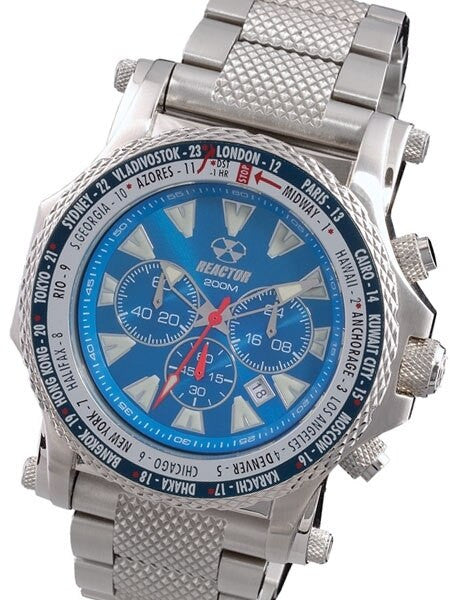Reactor Proton World Time, Chronograph Watch with Date and SuperLuminova Illumination #91903