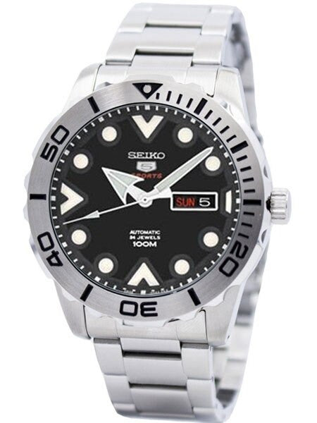 Seiko 5 Sports Black Dial Diver with new 24-Jewel Automatic Movement #SRPA03
