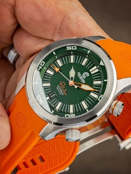 Ocean Crawler 600-Meter Paladino WaveMaker Swiss Automatic Dive Watch with Inner Rotating Bezel #1333