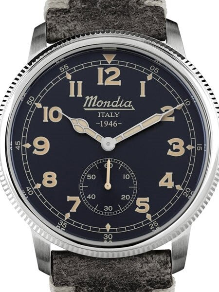 Mondia 1946 Quartz Watch with Coin-Edge Bezel #MI755SS-02BK-CP