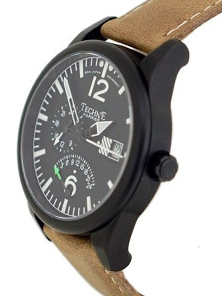 Techne 41mm Harrier Dual-Time Retrograde Watch with Sapphire Crystal  #392.162