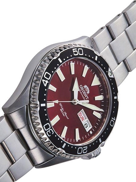 Orient Kamasu Red Dial Automatic Dive Watch with Sapphire Crystal #RA-AA0003R19A