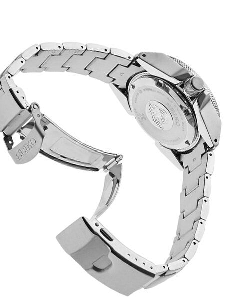 Seiko Samurai Prospex Automatic Dive Watch with Orange Dial and Stainless Steel Bracelet #SRPC07