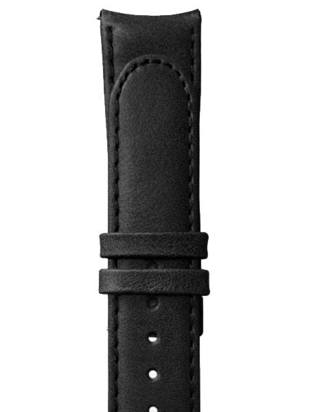 Formex 22mm ESSENCE Black Leather Strap (without clasp) #CLBS.0330.713