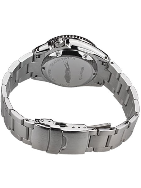 Islander 38mm Automatic Dive Watch with Solid-Link Bracelet, AR Sapphire Crystal, and Luminous Sapphire Bezel Insert #ISL-24
