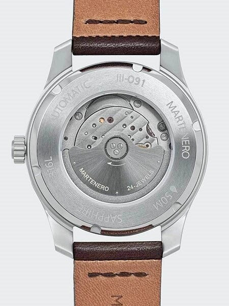 Martenero Kerrison Automatic Watch with White Dial, Sapphire Crystal #KER001