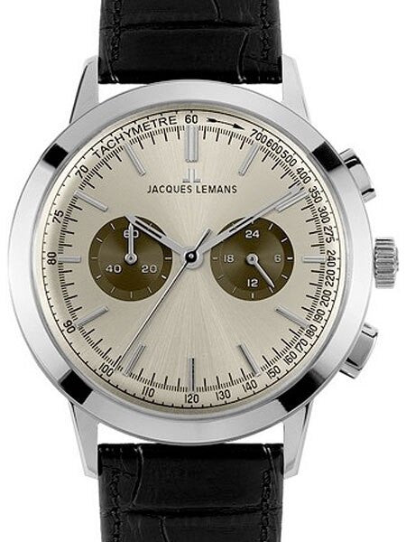 Jacques Lemans Nostalgie 44MM Chronograph with 24-hour Sub-Dial #N-204B