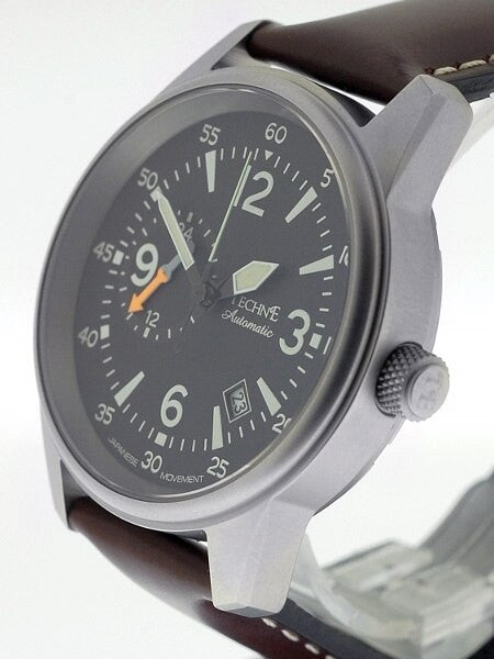 Techne Automatic 41mm Goshawk Aviator Watch with Anti-Reflective Sapphire Crystal  #411.052