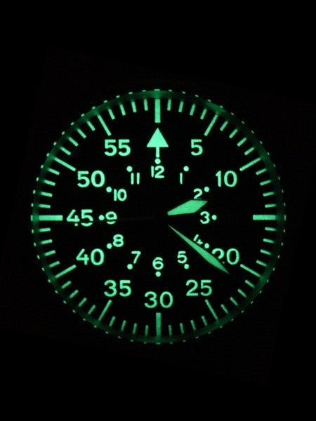 Aristo 3H80 42mm Quartz Pilot's Watch with Sandblasted Case